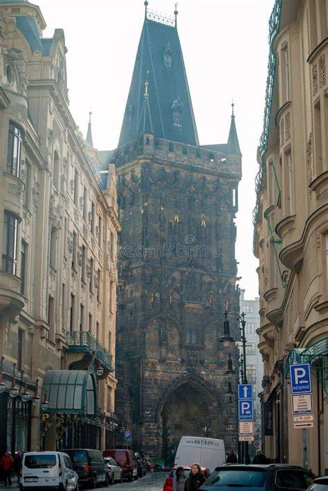 Gothic portal and Týn Street