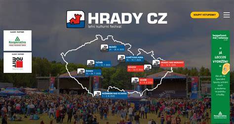 mapa hudebních festivalů v ČR
