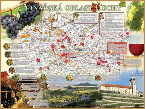 vizualni mapa vinařských regionů