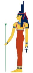 Obelisky před chrámem bohyně Eset