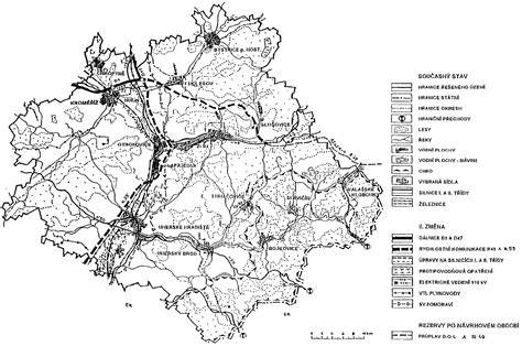 mapa územního umístění vyšebrodského kláštera a okolí