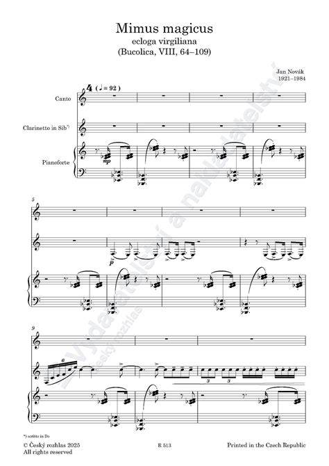 Transpozice pro soprán a klavír