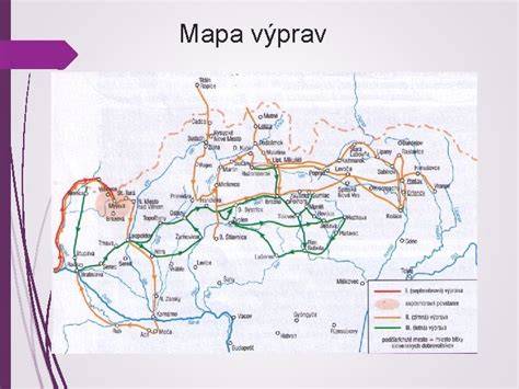 mapa křížových výprav a oblastí