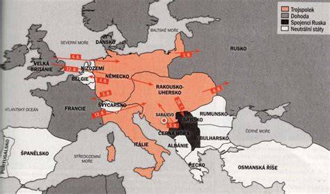 mapa evropské bojiště třicetileté války