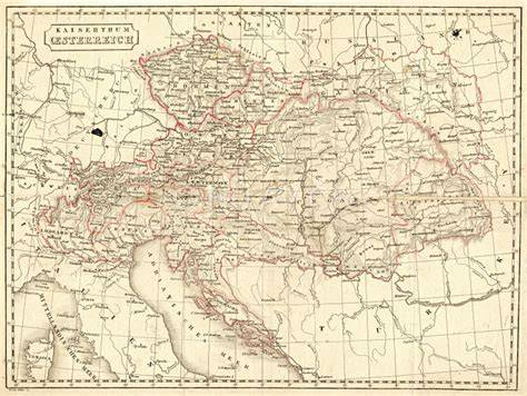mapa habsburské monarchie střední Evropy