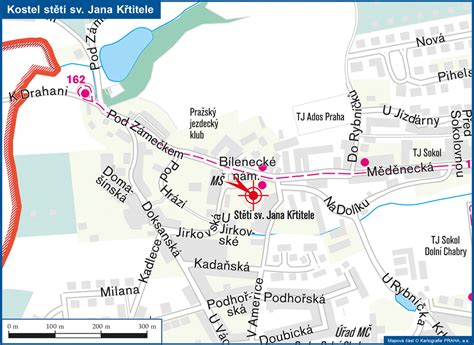 mapa umučení Jana Křtitele a míst křtu