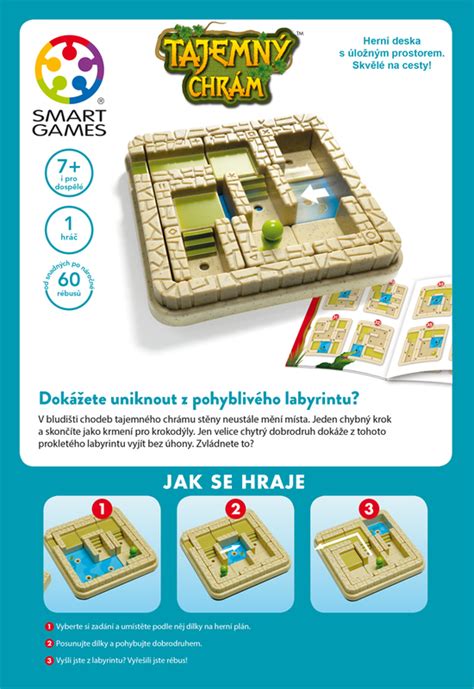 Tajemný chrám hlavolam schéma průchodu