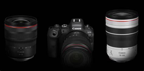 Canon RF objektivy grafické zobrazení a porovnání