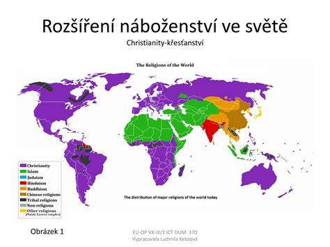 Mapa rozšíření římskokatolické církve po světě