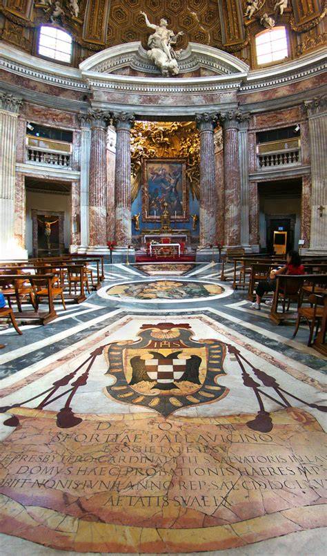 kostel Sant’Andrea al Quirinale foto prostor