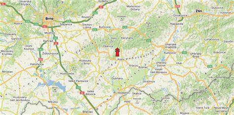 Mapa polohy kláštera v Lovani a okolí