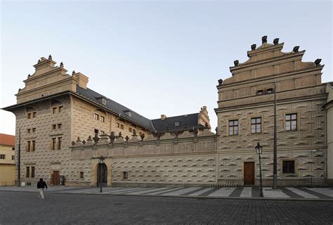 Schwarzenberský palác renesanční architektura schéma
