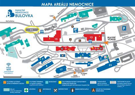 Detska nemocnice svateho michaela hlavni areal mapa
