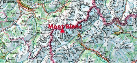 mapa trase Mont Blanc goûter