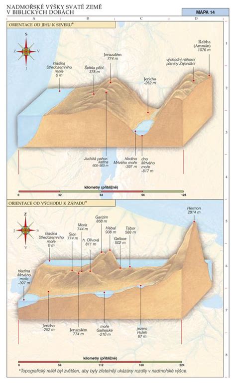 mapa biblických míst a tras