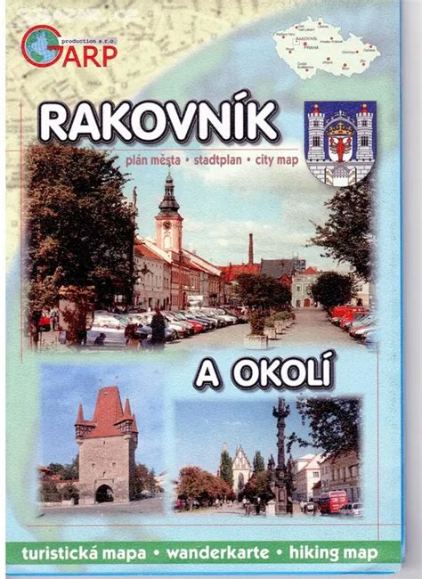 mapa Rakovníka a blízkého okolí (sídlo, úřední místa)