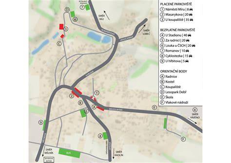 Mapa liturgických míst pro Letnice a biřmování