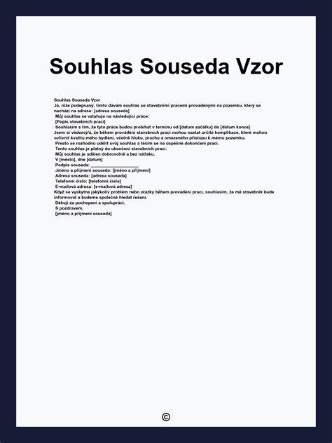 přehledný situační výkres pro souhlas souseda