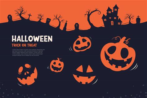 Halloween plakát s dýněmi a mlhou