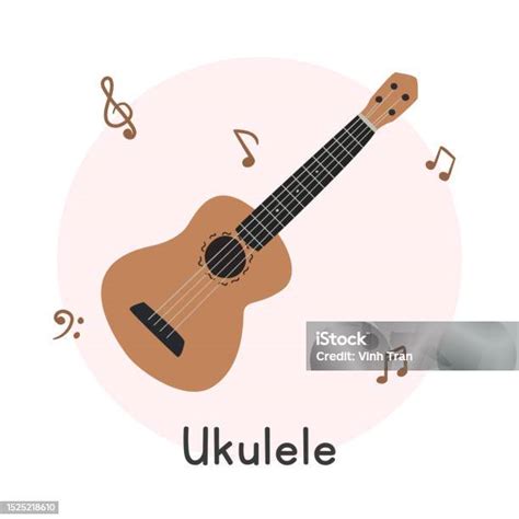 Ukulele a krestanske pisen ilustrace