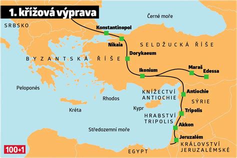 křížová cesta království mapa