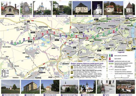 mapa poutní cesty Hájek a kaplí