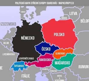 Mapa církevních hierarchií ve střední Evropě kolem roku 1420