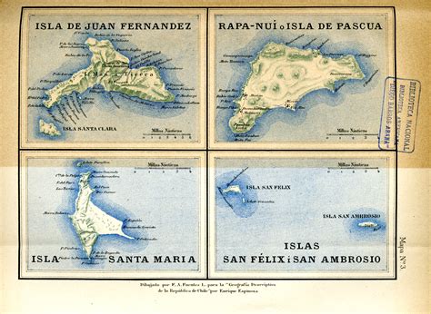 Isla San Félix mapa a identifikace
