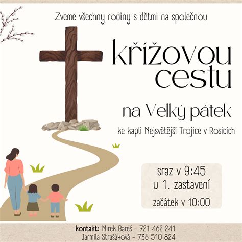 křížová cesta ilustrace k tisku