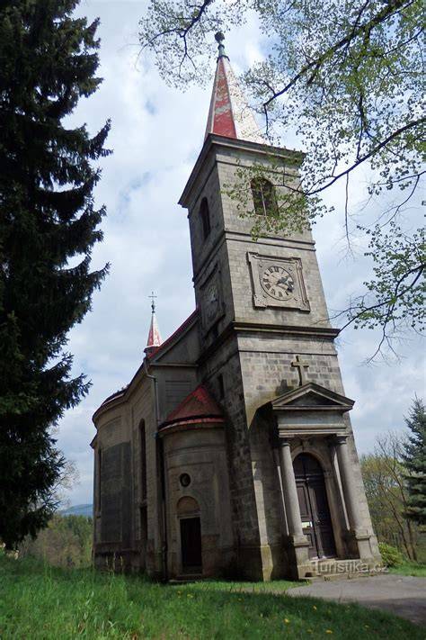 historie, kostel, Krušní hory, rozhledna Stropník