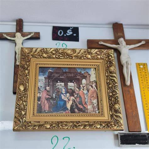obraz Ježíše na kříži v interiéru galerie