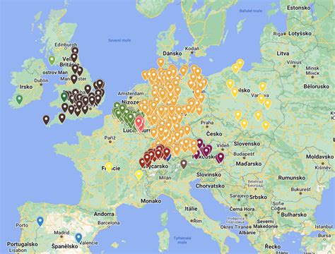 mapa evropských protestantských konfesi