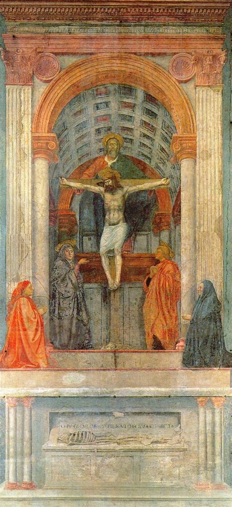 Masaccio Svatá Trojice perspektiva obraz