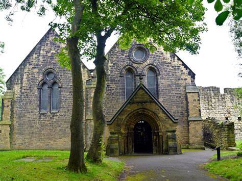 mapa raně středověké Británie a klášterů Wearmouth Jarrow