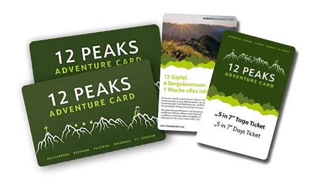 12 Peaks Adventure Card concept diagram