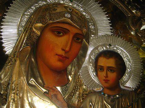 detail oltáře s obrazem Panny Marie Magdalény