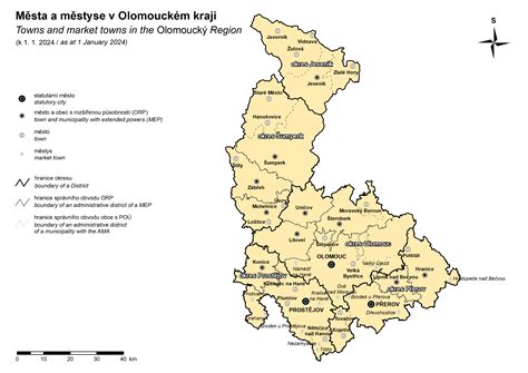 Mapa klášterů Olomouckého kraje