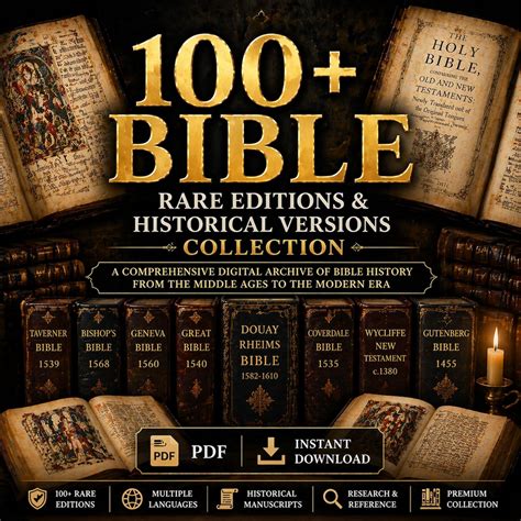 historical bible editions collage