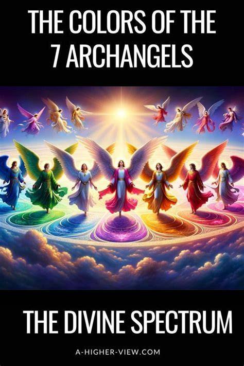 archangels symbolism and colors (infographic)