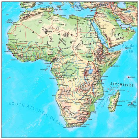 mapa severní afriky a křesťanských center
