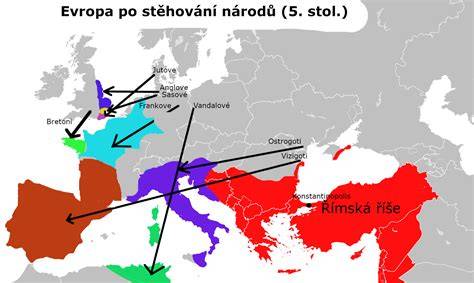 Mapa prvního křížového tažení a vznik států