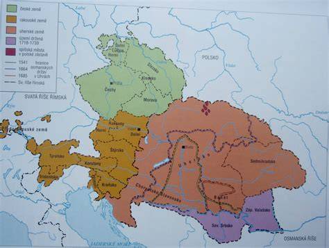 mapa habsburské monarchie a její změny