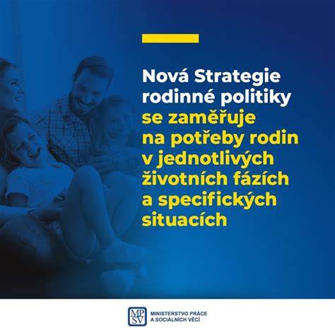 vizuální shrnutí rodinné politiky a péče