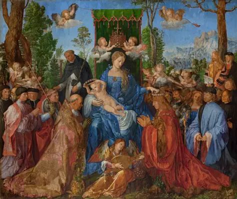 Růžencová slavnost Dürer kompozice