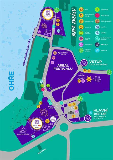 vizuální mapa programu festivalu