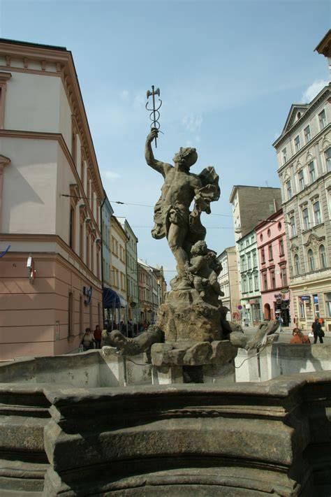 Vizualizace barokních sloupů a kašen Olomouce