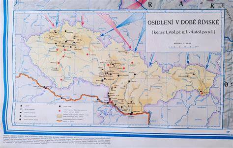 Mapa basilejského koncilu a Českých zemí