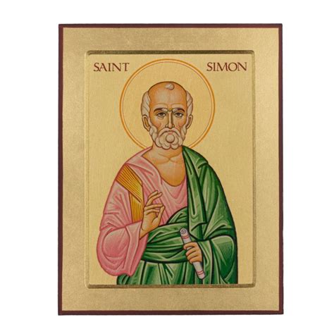 Svatý Šimon na medaili - ikonografie a atributy