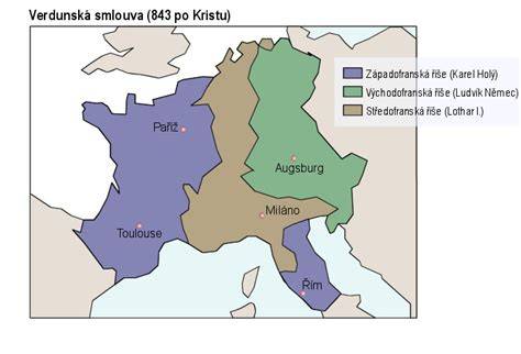 mapa karolinská říše a její hranice