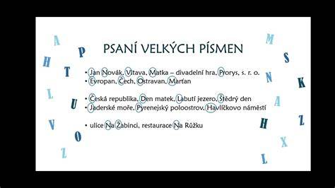 Koncepční schéma použití velkých písmen u jmen a institucí
